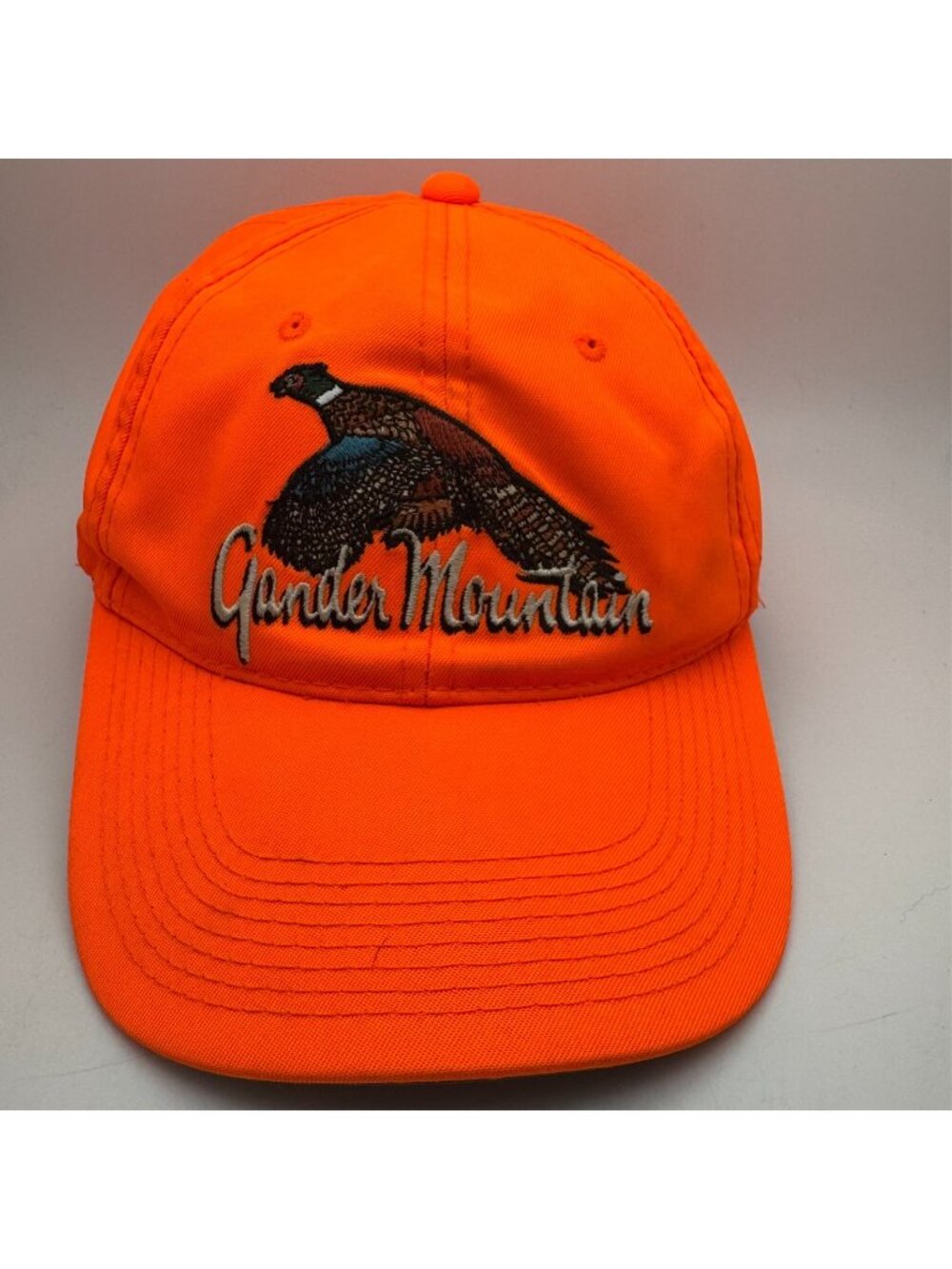Gander Mountain Pheasant Hunting Hat Cap Outdoor Cap Blaze Orange Strapback
